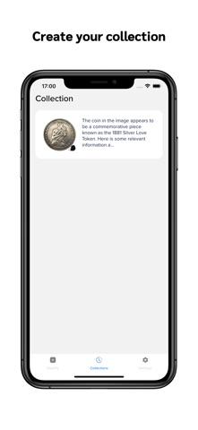 Coin ID app screen, third supplied App Store screenshot